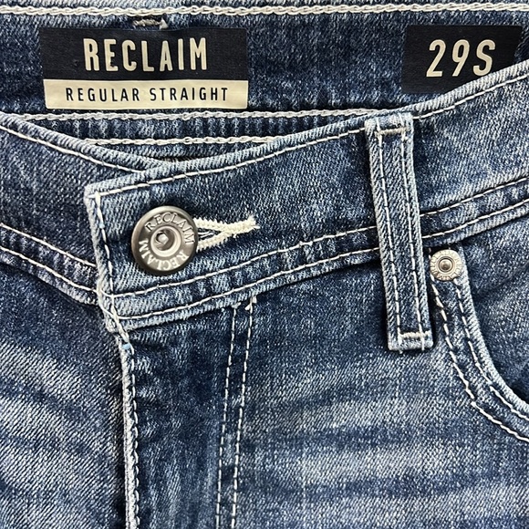 Reclaim regular straight blue jeans 29S - Picture 2 of 3